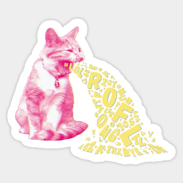 Word Vomit Sticker by MidnightCoffee